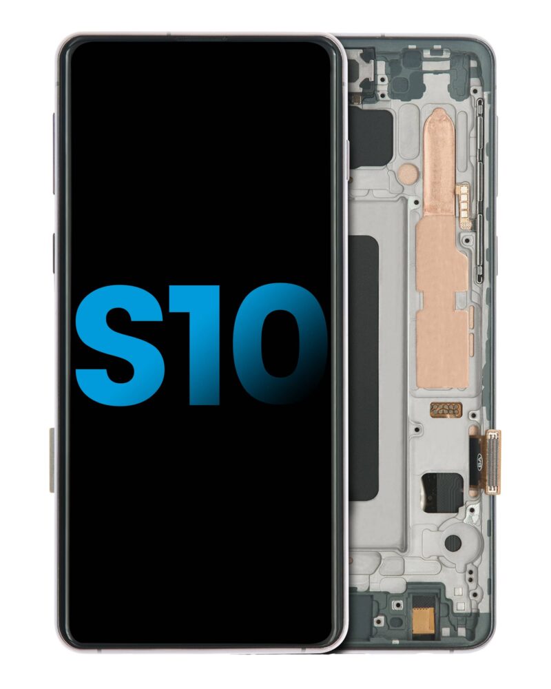 Galaxy S10 LCD Assembly w/ Frame (without Finger Print Sensor) (BLACK)