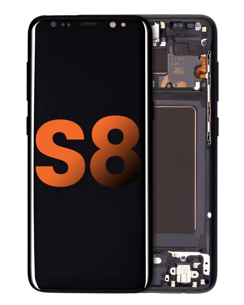 Galaxy S8 (G950) OLED Assembly w/ Frame (MIDNIGHT BLACK)