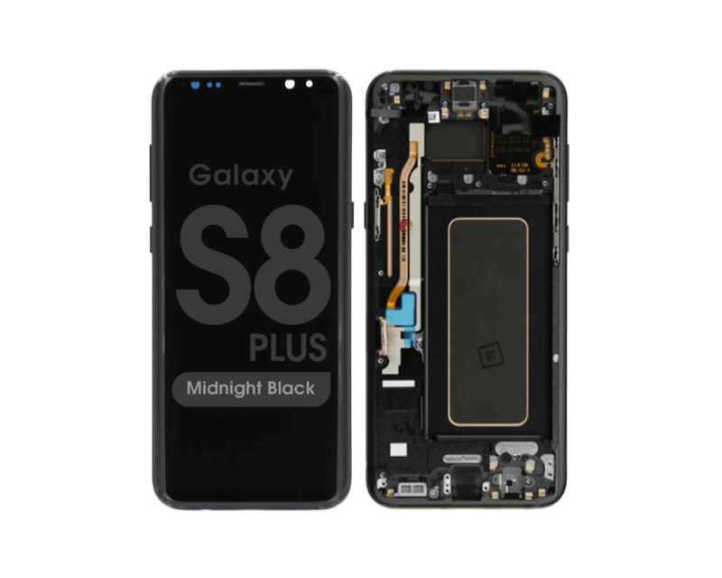 Galaxy S8 Plus (G955) OLED Assembly w/ Frame (MIDNIGHT BLACK)