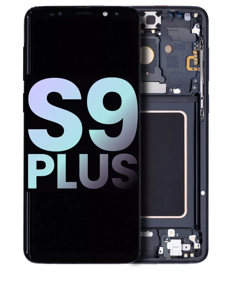 Galaxy S9 Plus (G965) OLED Assembly w/ Frame (MIDNIGHT BLACK)
